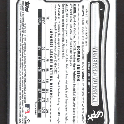 2026 Topps Bowman Munetaka Murakami #9 RC