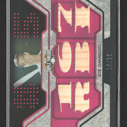 2008 Topps Triple Threads Joe DiMaggio #TTR-41 Game-Used Bat Relic 15/36