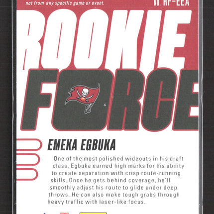 2025 Panini Absolute Football Rookie Force Emeka Egbuka #RF-EEA RC Jersey