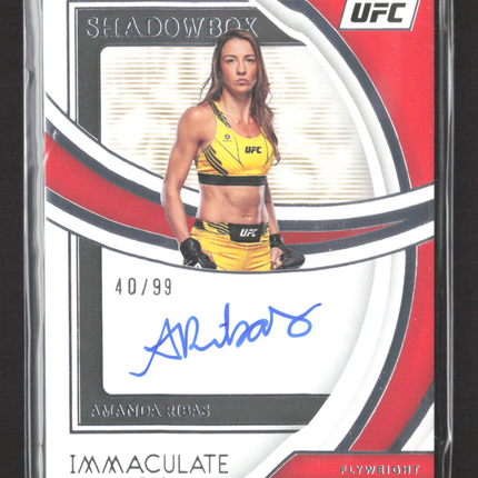 2022 Panini Immaculate Collection UFC Amanda Ribas #SS-ARB 40/99 Shadowbox Auto