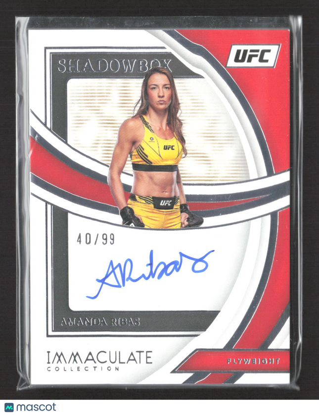 2022 Panini Immaculate Collection UFC Amanda Ribas #SS-ARB 40/99 Shadowbox Auto