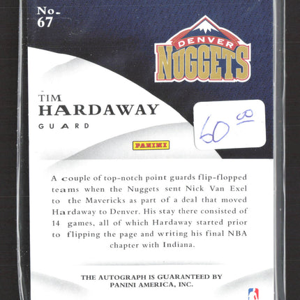 2015 Panini Immaculate Collection Tim Hardaway #67 63/99 Auto