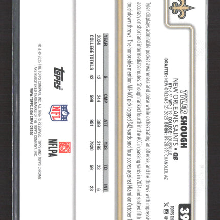 2025 Topps Chrome Tyler Shough #398 RC