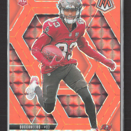 2025 Panini Mosaic Football Tez Johnson #316 Orange RC 18/25