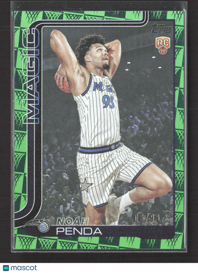 2025 Topps Flagship Noah Penda #232 Green RC 06/99