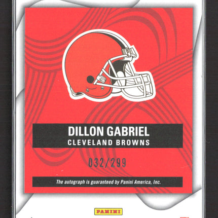 2025 Panini Revolution Dillon Gabriel #RA-DGL RC 032/299 Auto