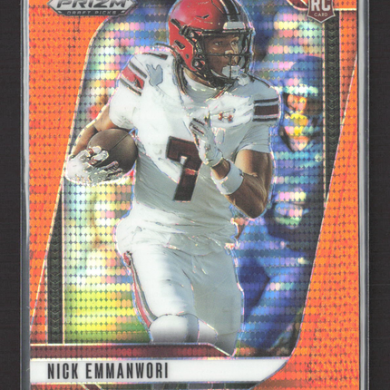 2025 Panini Prizm Draft Picks Nick Emmanwori #114 Orange RC 74/75