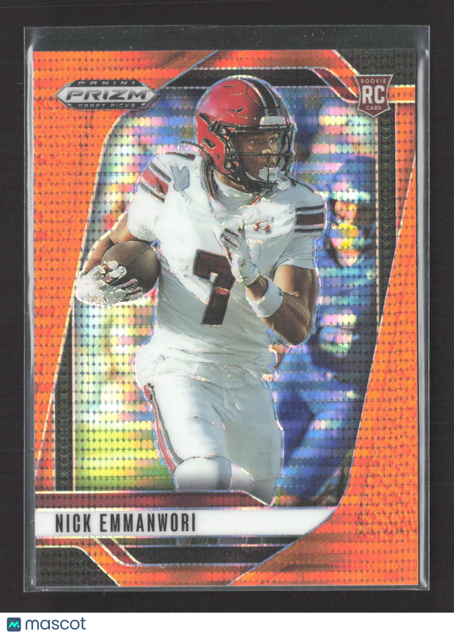 2025 Panini Prizm Draft Picks Nick Emmanwori #114 Orange RC 74/75