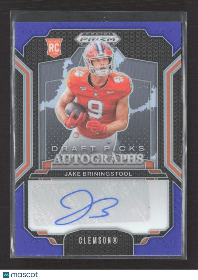 2025 Panini Prizm Draft Picks Jake Briningstool #DPA-JBL Purple RC 245/249 Auto