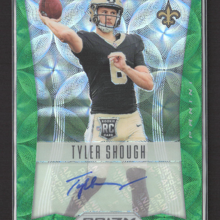 2025 Panini Prizm Tyler Shough #RSI-TSH Green Scope 08/75 RC Auto