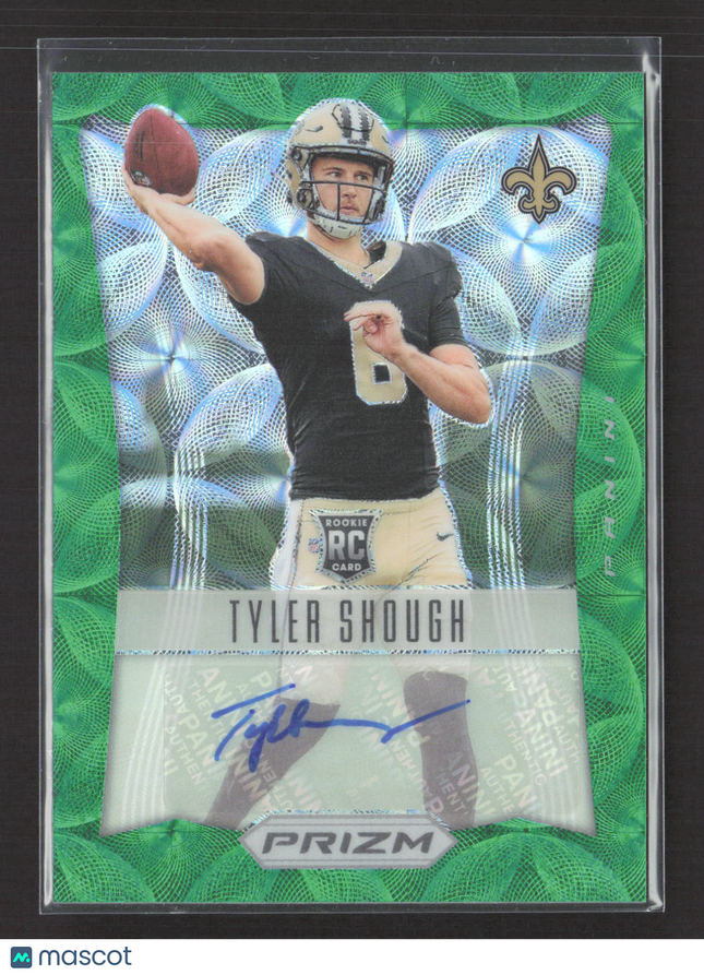2025 Panini Prizm Tyler Shough #RSI-TSH Green Scope 08/75 RC Auto
