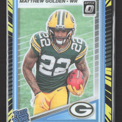 2025 Panini Donruss Optic Prizm Matthew Golden #205 Electricity 57/75