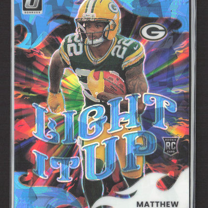 2025 Panini Donruss Optic Light It Up Matthew Golden #10 Blue Ice 33/55 RC