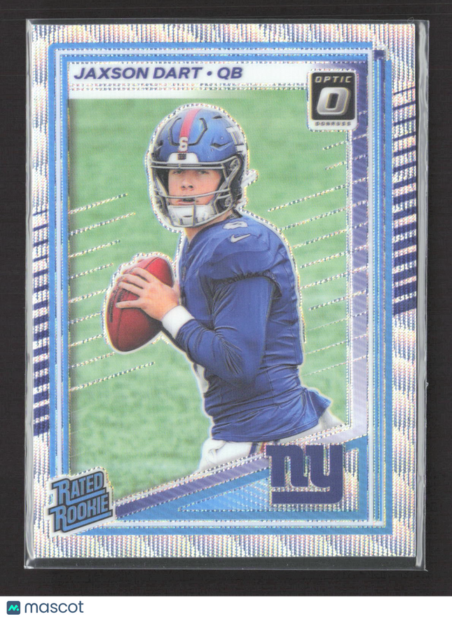 2025 Panini Donruss Optic Jaxson Dart #273 Prizm Set Silver Wave /300