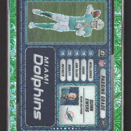 2025 Panini Donruss Optic Prizm Quinn Ewers #4 Green Dragon RC 06/24