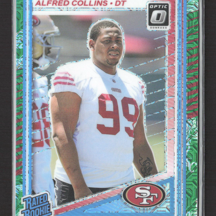 2025 Panini Donruss Optic Prizm Alfred Collins #237 Green Dragon 09/24