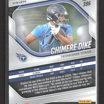 2025 Panini Prizm Chimere Dike #396 Retail Blue RC ssp