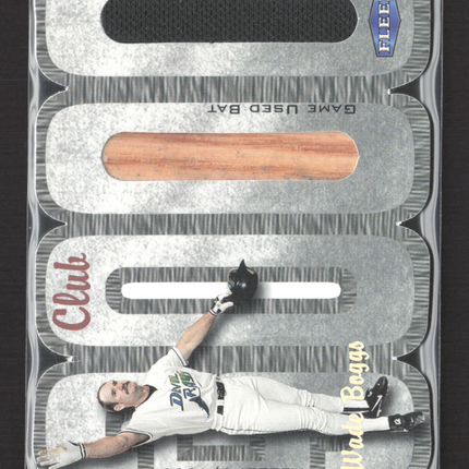 2000 Fleer 3000 Club Wade Boggs Game Used Bat Game Worn Jersey /100