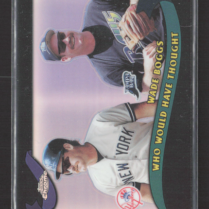 2002 Topps Chrome Wade Boggs #T269 Black Refractor 086/100