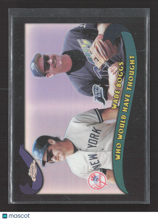 2002 Topps Chrome Wade Boggs #T269 Black Refractor 086/100