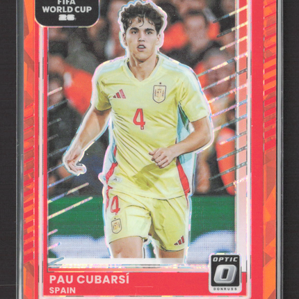 2025 Panini Donruss Road to FIFA World Cup Optic Pau Cubarsi #16 Orange Ice /99