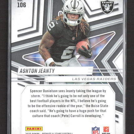 2025 Panini Rookies & Stars Ashton Jeanty #106 RC Auto