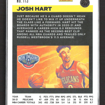 2021 Panini Flux Prizm Josh Hart #113 Ice