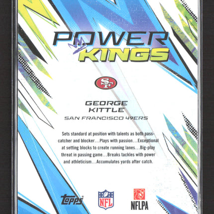 2025 Topps Finest Power Kings George Kittle #PK-10