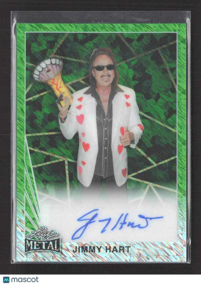 2024 Leaf Metal Jimmy Hart #90A-JH2 Green 1/1 Auto