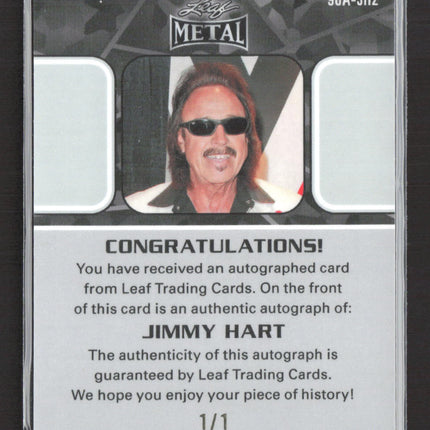2024 Leaf Metal Jimmy Hart #90A-JH2 Green 1/1 Auto