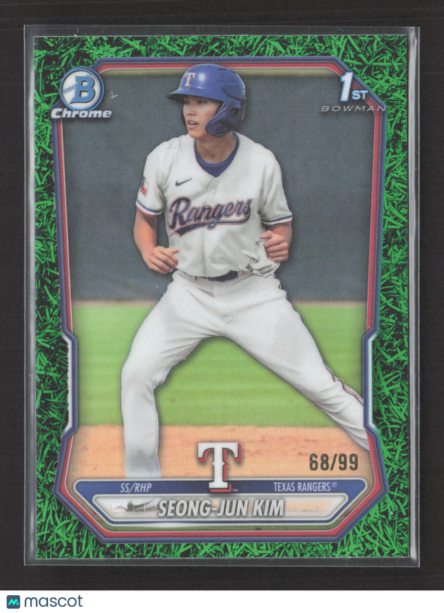 2025 Bowman Chrome Seong-Jun Kim #BCP-45 Green Grass Refractor 1st Bowman /99