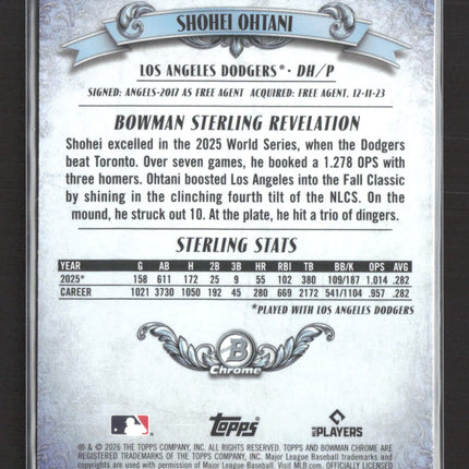 2026 Bowman Sterling Revelation Shohei Ohtani #BST-6