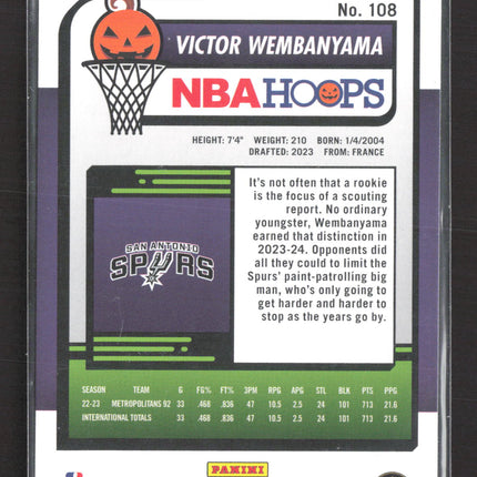 2024 Panini NBA Hoops Haunted Hoops Victor Wembanyama #108 RC