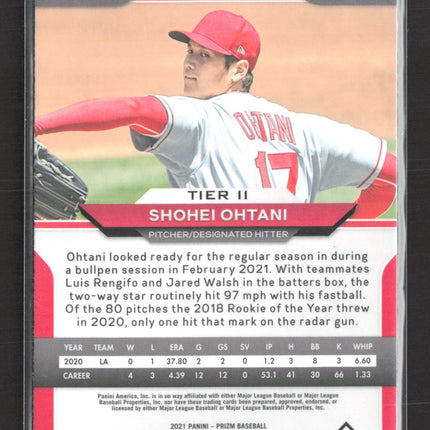 2021 Panini Prizm Shohei Ohtani #183 White Wave