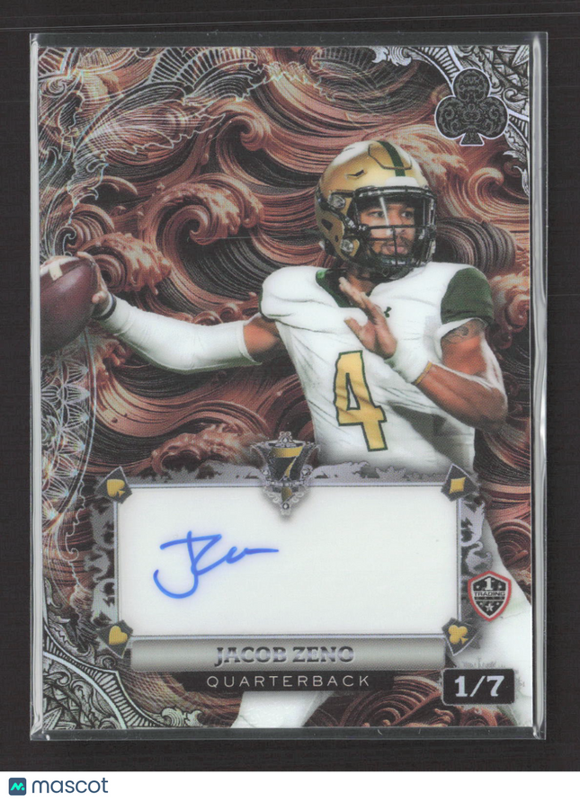 2024 Wild Card 7 Card Studs Jacob Zeno #AC7CW-JZ 1/7 Auto