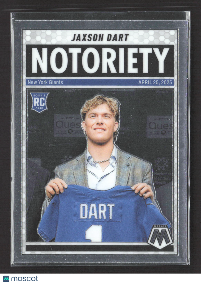 2025 Panini Mosaic Notoriety Jaxson Dart #11 RC