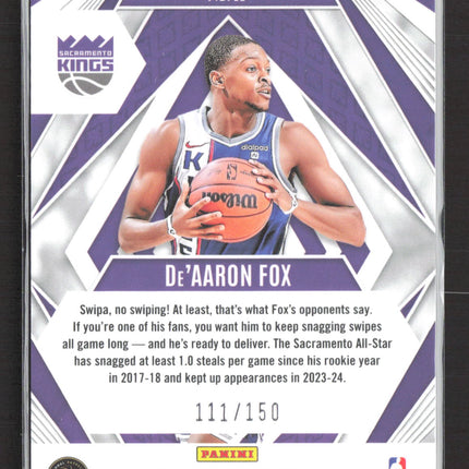 2024 Panini Phoenix Paragon De'Aaron Fox #19 111/150 White