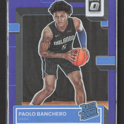 2023 Panini Donruss Optic Paolo Banchero #221 Purple