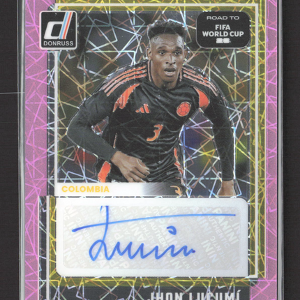 2025 Donruss Road to FIFA World Cup Prizm Jhon Lucumí #SS-JL Pink Auto