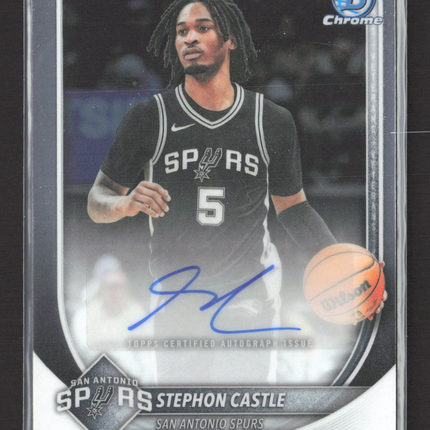 2025 Topps Bowman Chrome Stephon Castle #BCA-SC Auto