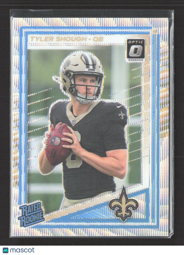 2025 Panini Donruss Optic Tyler Shough #223 Prizm 269/300 Set Silver Wave