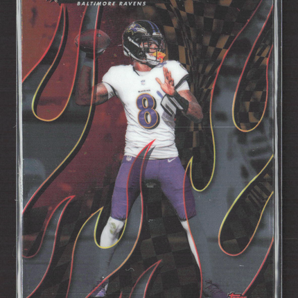 2025 Topps Finest Torchers Lamar Jackson #T-9