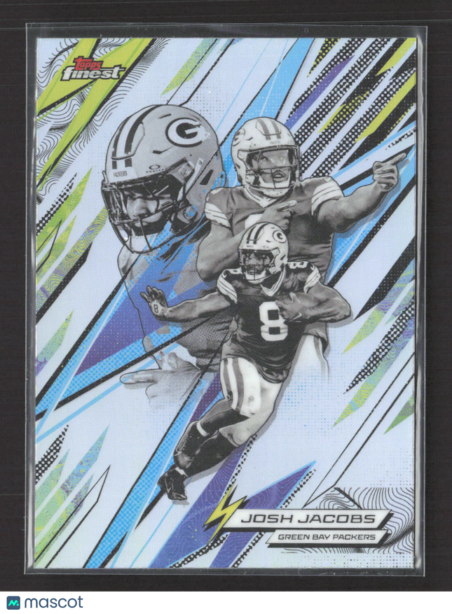 2025 Topps Finest Power Kings Josh Jacobs #PK-2 Refractor