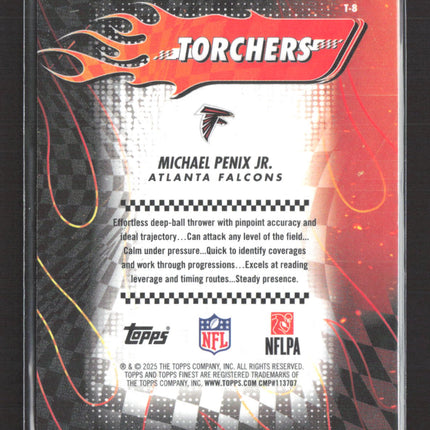 2025 Topps Finest Torchers Michael Penix Jr. #T-8