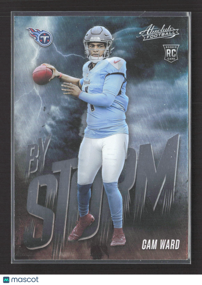 2025 Panini Absolute Football By Storm Cam Ward #3 RC