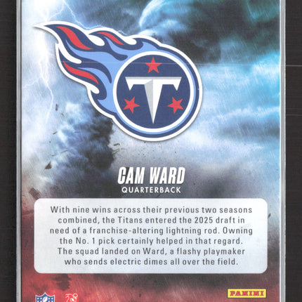 2025 Panini Absolute Football By Storm Cam Ward #3 RC