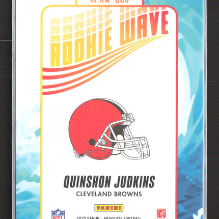 2025 Panini Absolute Football Rookie Wave Quinshon Judkins #RW-QJS RC