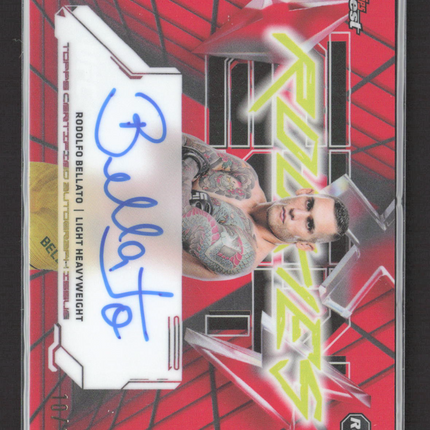 2025 Topps Finest UFC Finest Rookies Rodolfo Bellato #FRA-RB Red RC Auto /10