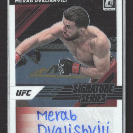 2022 Panini Donruss Optic Signature Series Merab Dvalishvili #SS-MDV Auto