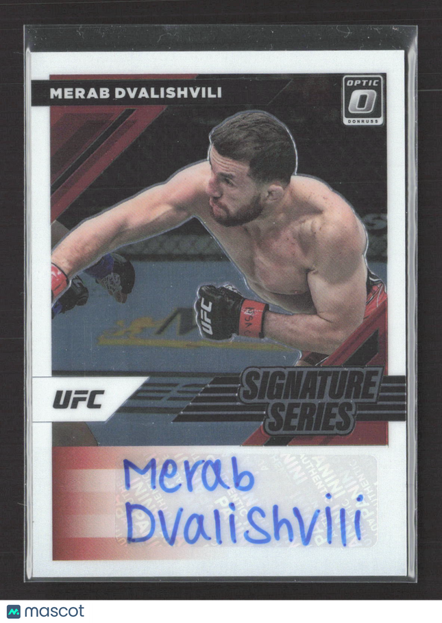 2022 Panini Donruss Optic Signature Series Merab Dvalishvili #SS-MDV Auto